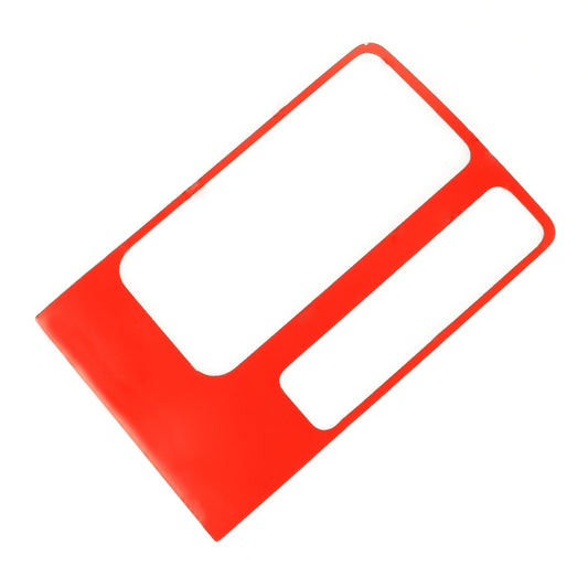 Adhesive backing for car water cup sticker, red backing with white cutout areas