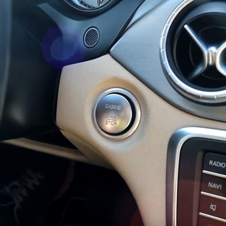 Car Keyless Switch Engine Start Key Push Button 2215450514 for Mercedes-Benz W164 W205, Silver