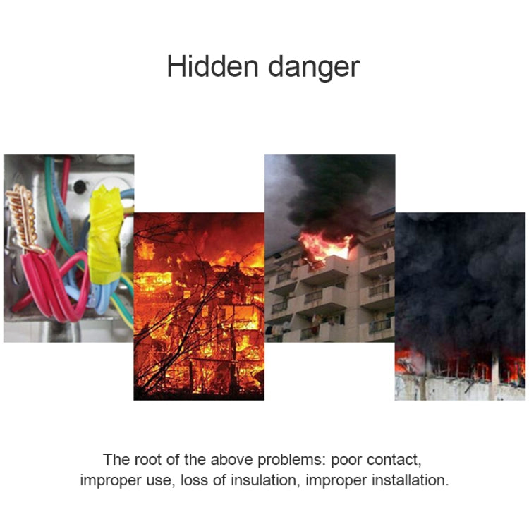 Safety warning graphic about hazards related to heat-shrink waterproof solder ring use