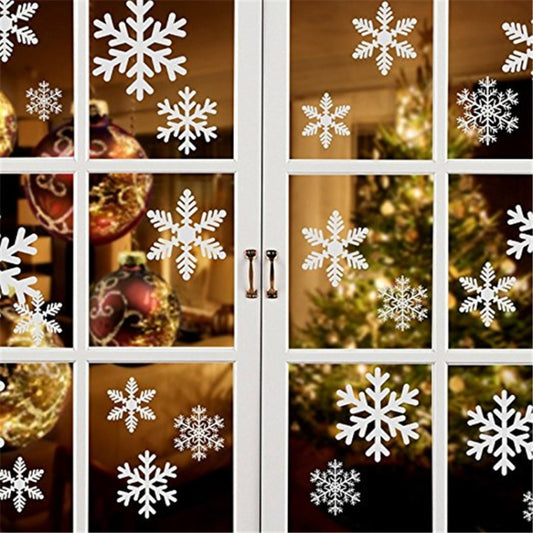 Creative Window Glass Door Removable Christmas New Year Festival Wall Sticker Decoretion