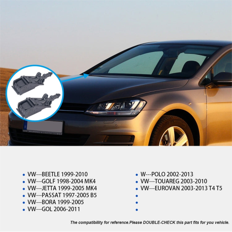 2 PCS Windshield Washer Wiper Jet Water Spray Nozzle 6RD955985 for Volkswagen, For Volkswagen