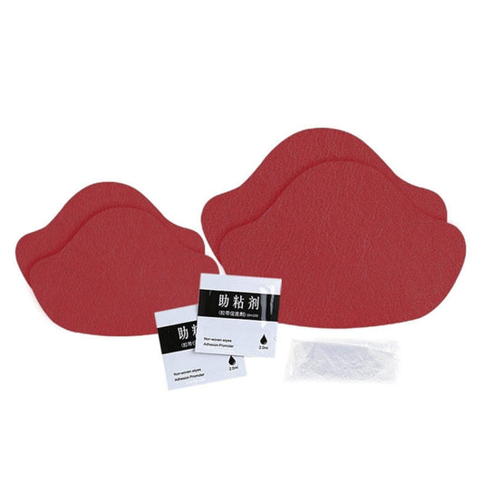 Self-adhesive red heel protection stickers, two-piece set