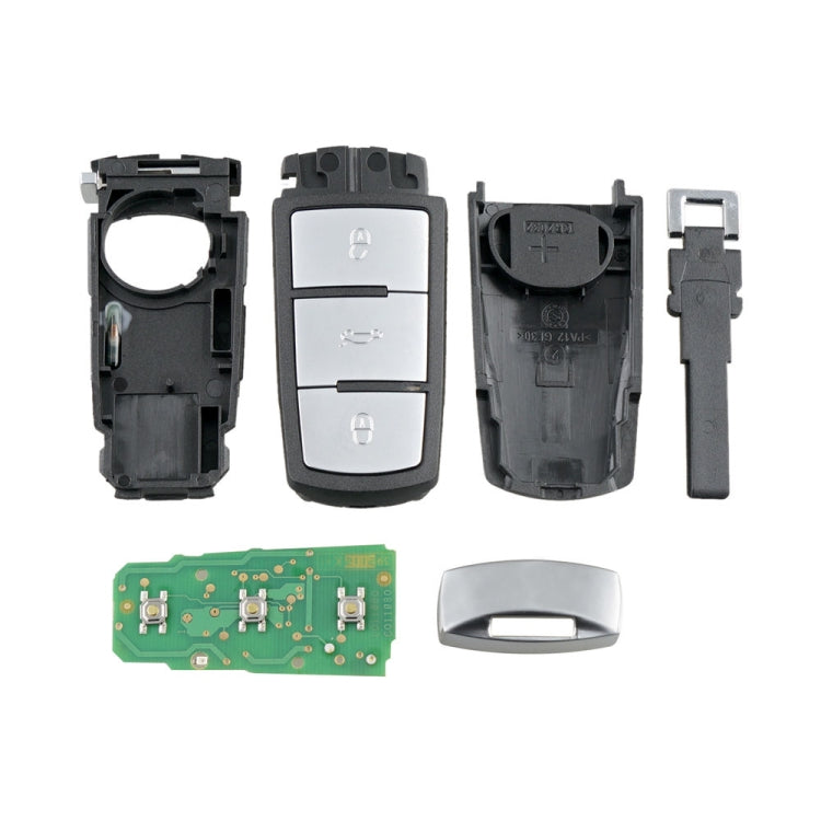 Car remote key fob kit with body parts, keypad insert, and circuit board