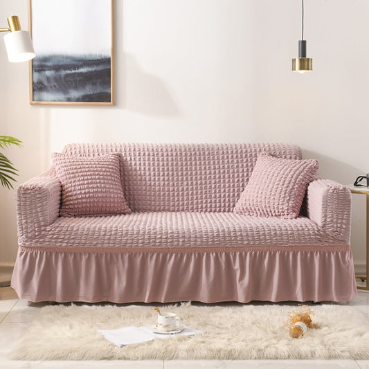Living Room Stretch Full Coverage Skirt Style Sofa Cover, Size: Double M 145-185cm