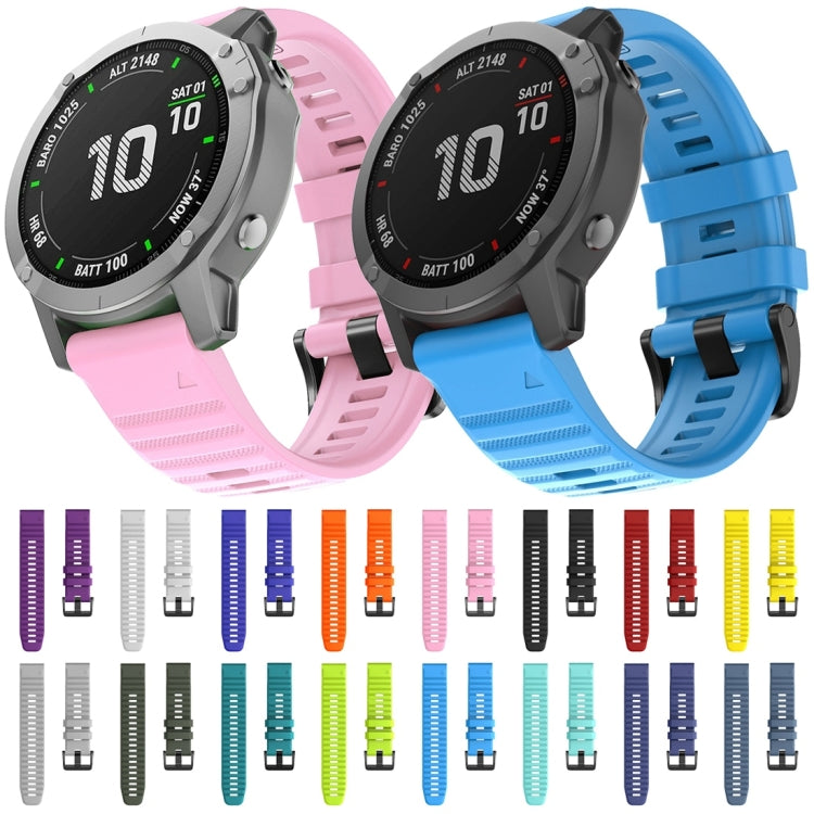 Silicone smartwatch replacement straps in pink and blue, with multiple color swatches