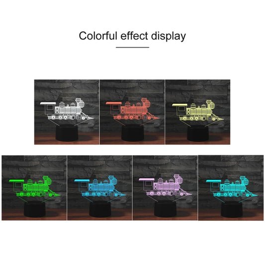 3D LED night light color effects display with multiple locomotive light scenes
