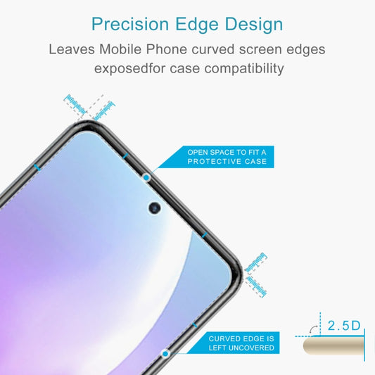 Tempered glass screen protector with precision cutouts for phone speaker and edges