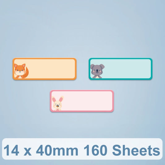 Thermal Printing Label Paper For NiiMbot D101 / D11, 14 x 40mm 160 Sheets Easy Day, 14 x 40mm 160 Sheets Animals, 14 x 40mm 160 Sheets Cute Animals, 14 x 40mm 160 Sheets Cute Baby, 14 x 40mm 160 Sheets Arrow Direction
