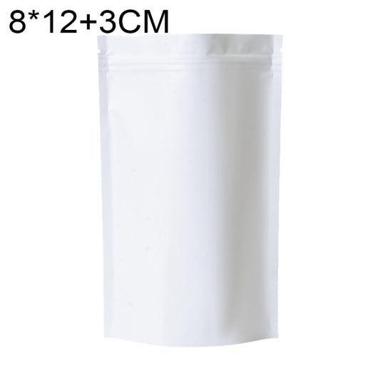 100 PCS/Set Matte Aluminum Foil Snack Stand-up Pouch, 8x12+3cm, 9x13+3cm, 10x15+3cm, 12x20+4cm, 14x20+4cm, 15x22+4cm, 16x24+4cm, 18x26+4cm, 20x30+5cm