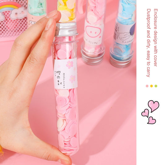 10pcs Disposable Portable Travel Tube Shape Boxed Confetti Soap Mini Soap Plate, Emoji Series, Animal Series, Succulent Series, Fruit Series, Words Series, Constellation Series, Cherry Blossom Series, Pig Baby Series