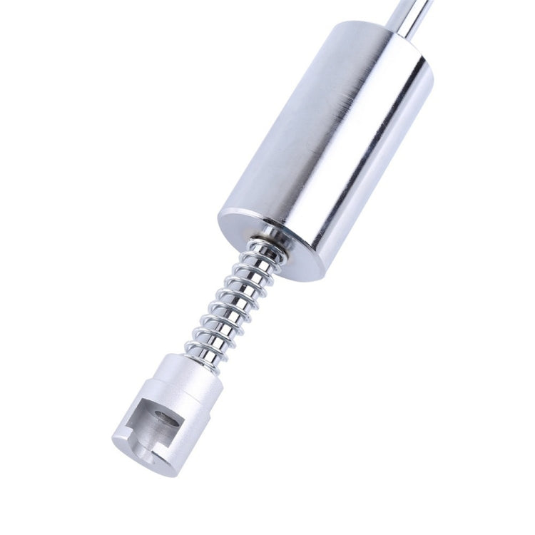 Dent repair tool plunger with coil spring and silver shaft