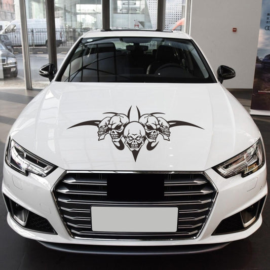 D-299 Skull Pattern Car Modified Hood Decorative Sticker, D-299