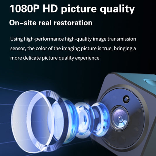Small security intercom camera with close-up lens and glowing IR rings