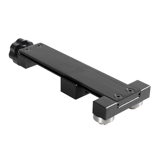 Black oil filter cutter tool with clamping arms and adjustment screw