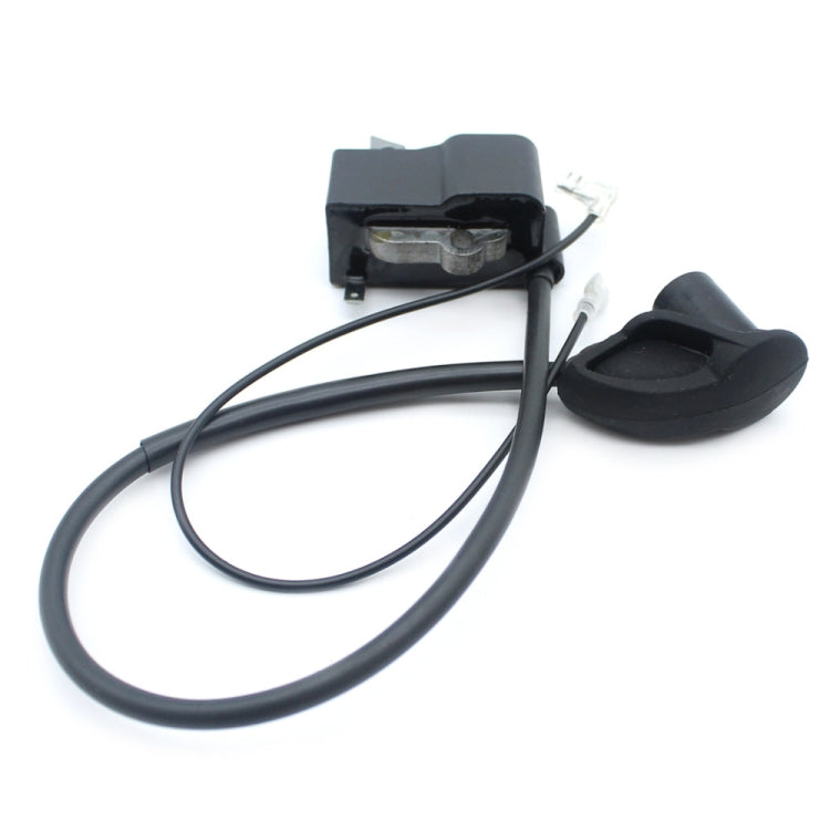 Ignition coil module with black pickup lead and wire harness, complete assembly