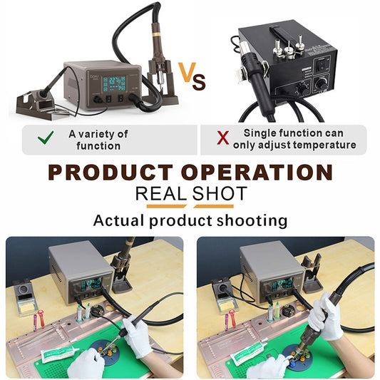 BAKU BA-9852 Digital ESD Hot Air Gun Soldering Station Welding Solder Iron