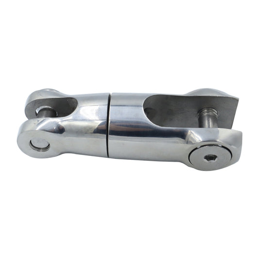 Stainless steel marine anchor rotary joint, polished finish, side and end mounting
