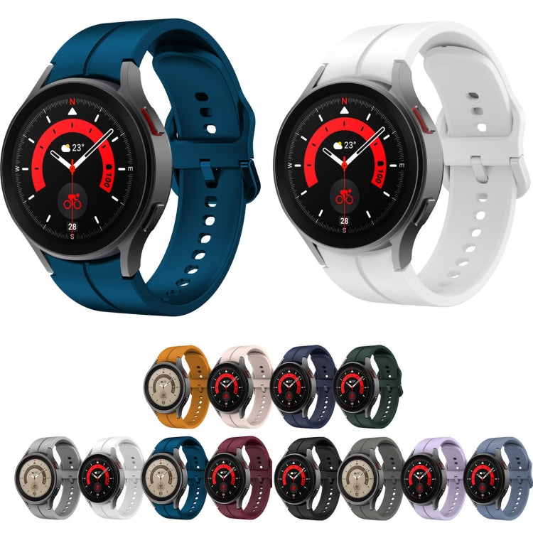 Colorful Buckle Silicone Watch Band, For Samsung Galaxy Watch 5 Pro 45mm