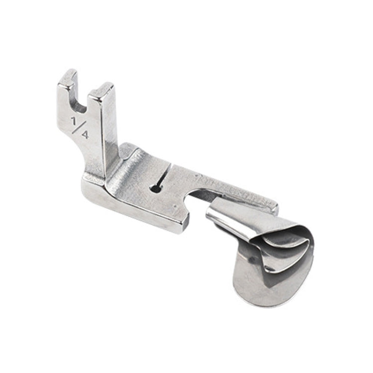 Rolled hem presser foot marked 1/4 for wide rolled hem edges
