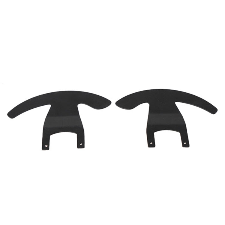 Black steering wheel paddle shifter pair, two paddles side by side with posts.