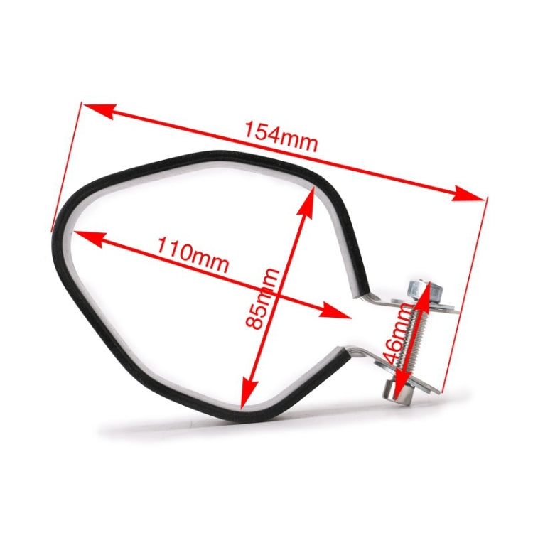 Motorcycle Exhaust Pipe Muffler Carbon Fiber Clamp, OT097