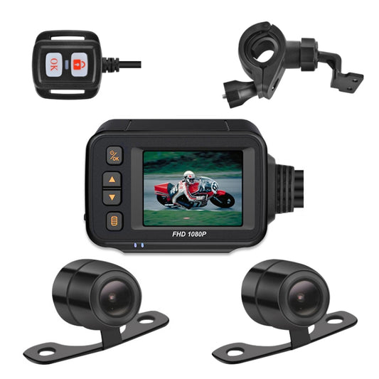 SE30 2.0 inch 1080P Waterproof HD Motorcycle DVR, Support TF Card / Cycling Video / Parking Monitoring, SE30