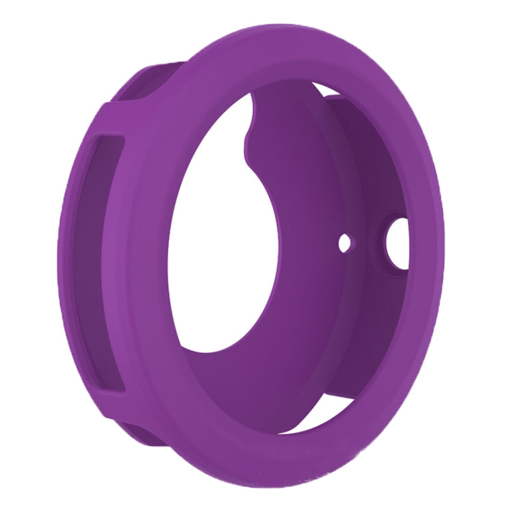 Purple silicone protective case for smartwatch, with cutouts for screen and buttons