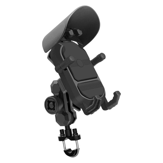 WUPP CS-1848A2 Motorcycle Shock Absorption Riding Phone Holder, Handlebars