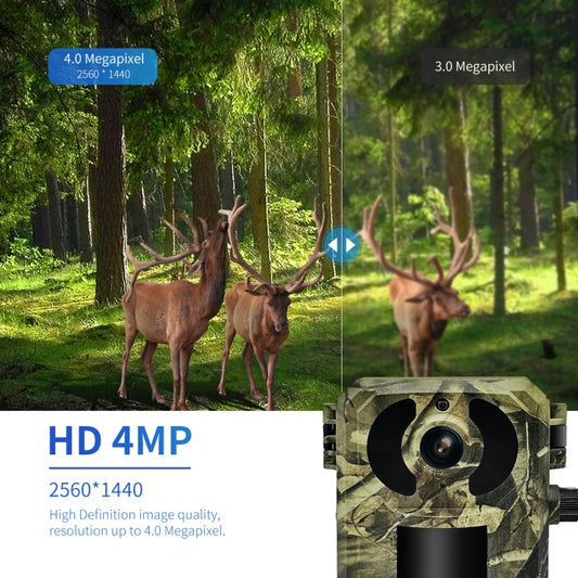 ESCAM QF380 4MP Network Solar PIR Alert Smart Wildlife Hunting Camera, EU Version, AU Version, US Version