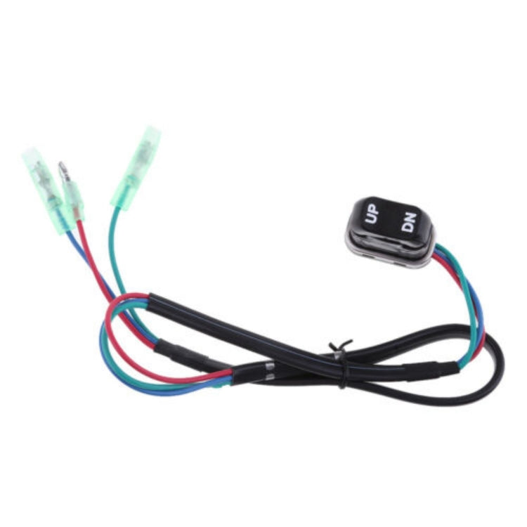 Outboard tilt lift switch rocker (UP/DN) with bundled multicolor wires and connectors