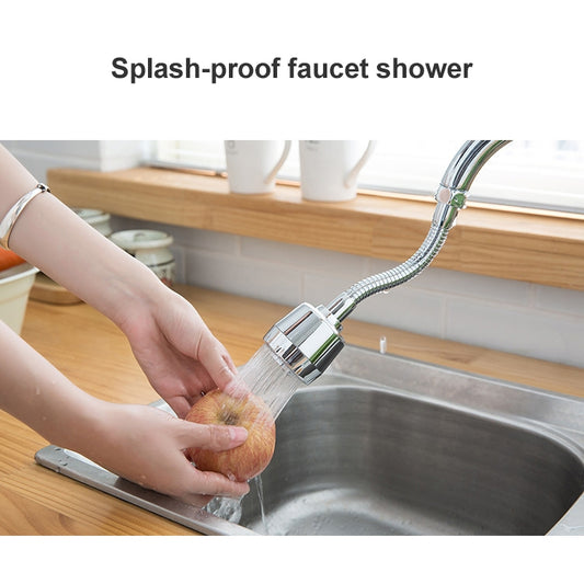 Kitchen Faucet Anti-splash Head Pressurized Shower Head Universal Rotating Aerator Long Style
