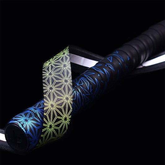 GUANGYU 1.8m Gradient Colorful Handle Strap Keel Hand Glue Thickened Anti-slip Sweat-absorbent Fishing Rod Glue, Random Color