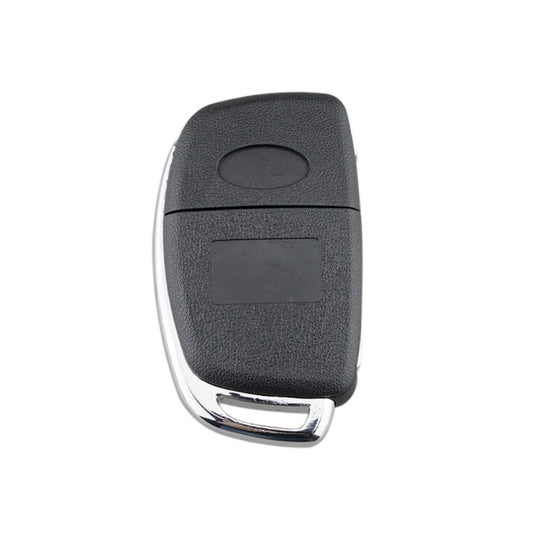 4-button Folding Car Key Shell with Metal Edge Solaris ix35 ix4 Santa For Hyundai Sonata 2014-2017 / Tucson 2016-2019 / Santa Fe 2013-2016, For Hyundai 4-button Solaris ix35 ix4