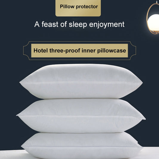 White inner pillowcases, three-pack, soft smooth fabric