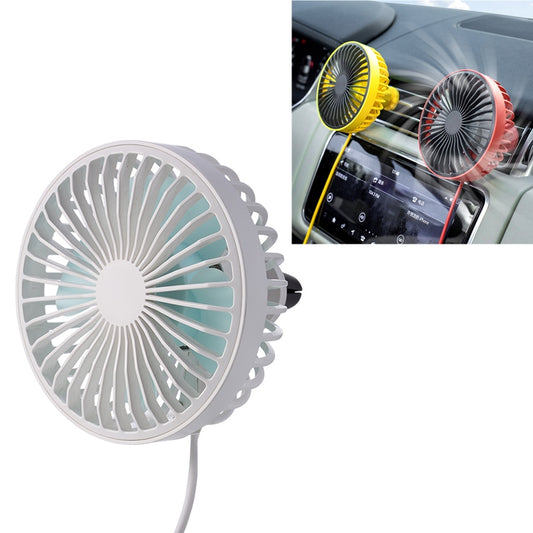 F829 Portable Car Air Outlet Electric Cooling Fan with LED Light