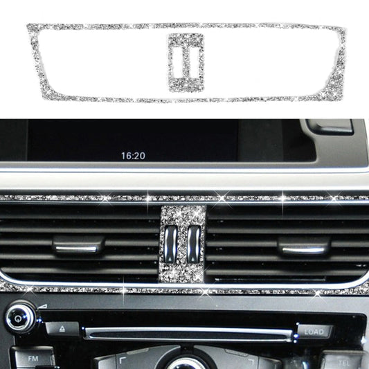 For Audi A4 / A5 / Q5 2pcs Car Air Conditioner Outlet Diamond Decoration Sticker, Air Conditioner Outlet Left Drive, Air Conditioner Outlet Right Drive