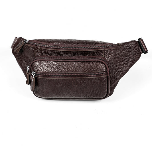 6030 Outdoor Leather Single Shoulder Messenger Bag Sports Multi-functional Phone Waist Bag