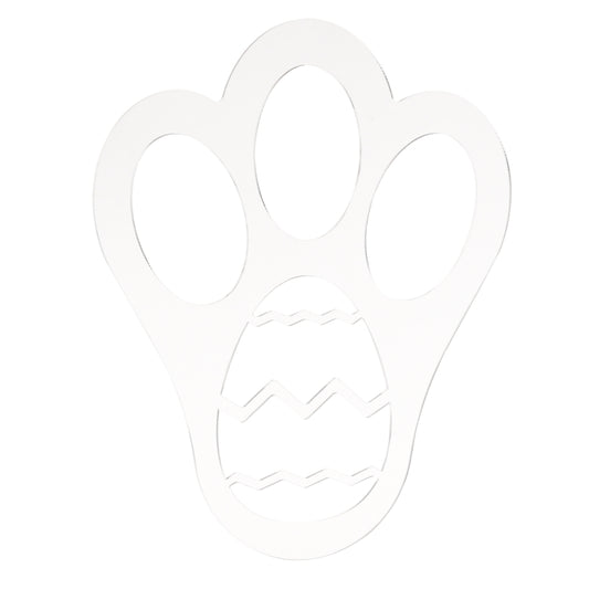 Acrylic Easter Decoration Rabbit Footprint Template, Single Footprint, Dual Footprint