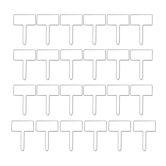 24pcs / Box Acrylic Plant Label Nameplate Potted Plant Sign Holder, Plant Label Nameplate