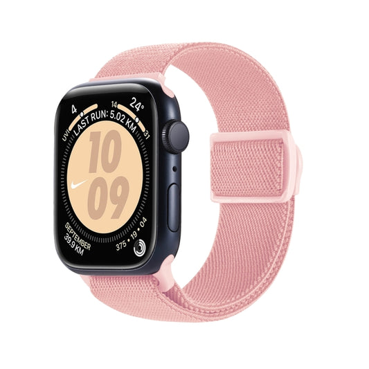 Carbon Fiber Texture Snap Buckle Nylon Watch Band, For Apple Watch Series 9 41mm, For Apple Watch Ultra 49mm, For Apple Watch Series 8 41mm, For Apple Watch Series 8 45mm, For Apple Watch SE 2022 40mm, For Apple Watch SE 2022 44mm