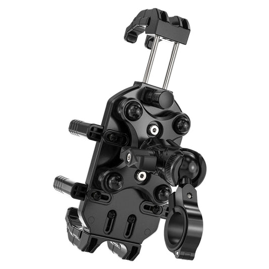 Ulefone bicycle handle phone holder with black protective cradle and side grip