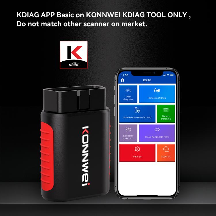 KONNWEI K DIAG Car OBDII Full System Diagnostic Scanner, K DIAG