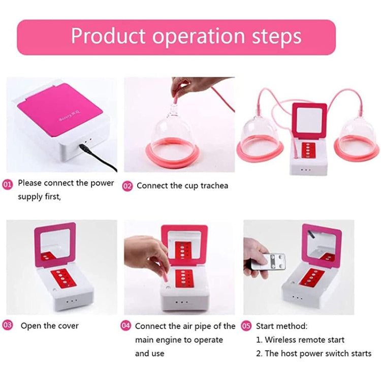 Portable USB Charging Chest Electric Massage Instrument, Ordinary Paragraph, Remote Control