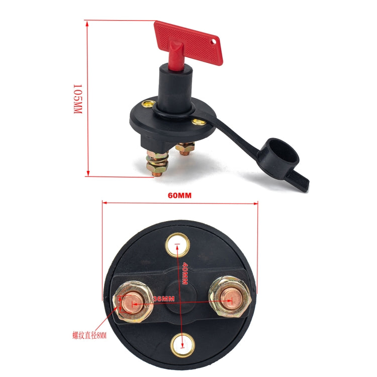 200A Car Battery Selector Isolator Disconnect Rotary Switch Cut, A2953