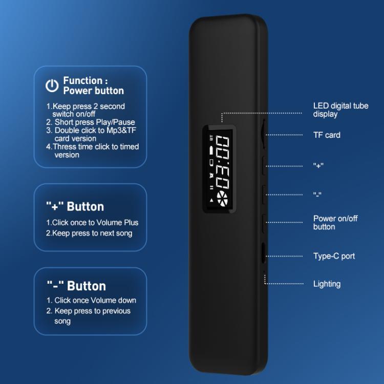 SLEEP BOX Bone Conduction Bluetooth 5.3 Sleep Speaker