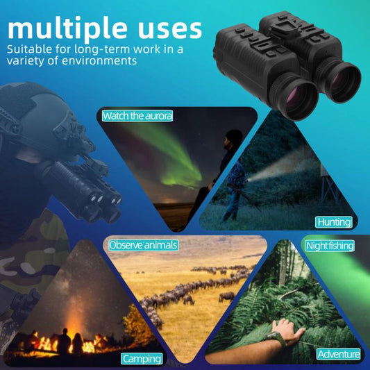 NVG07S Outdoor 4K 1.39 inch OLED Round Screen Monocular Head-mounted Infrared Night Vision Device