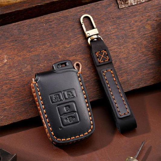 For Toyota North American 4-button C011 Crazy Horse Cowhide Car Key Protection Cover, For Toyota North American 4-button