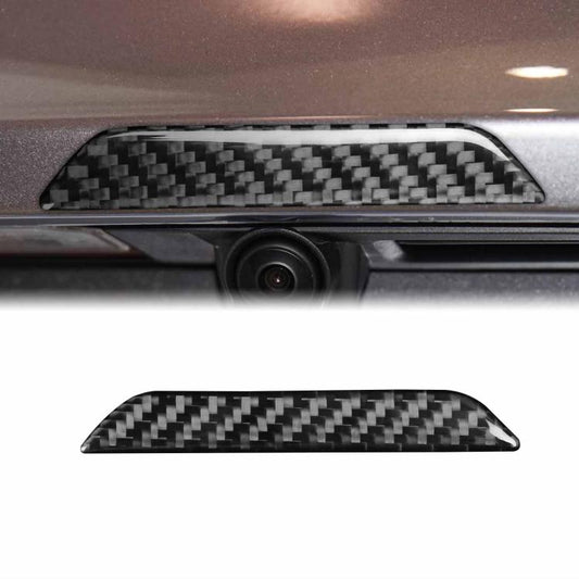 For Tesla Model 3 / Y / S / X Carbon Fiber Car Trunk Logo Decorative Sticker, Car Trunk Logo