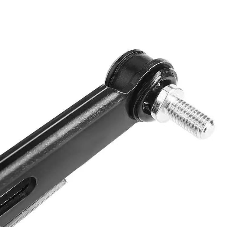 Headlight adjustment connecting rod end bushing with hex bolt and washer