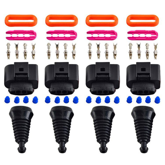 1 Set For Audi A7 3.0T 2016 Car Ignition Coil Connector Repair Kit, Small Size 1J0973704, Small Size